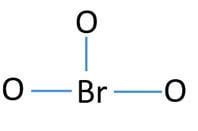 center atom and skeletal of BrO3-